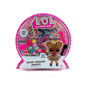 LOLTvCY  ObY tBMA l` t@bVh[ L.O.L. Surprise! Secret Message Jewelry by Horizon Group USA, DIY Jewelry Making Craft Kit, Includes 400+ Beads & Charms, Sticker Sheets, Secret Decoder & More. Mu