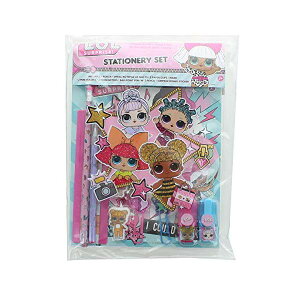 LOLTvCY  ObY tBMA l` t@bVh[ LOL Surprise! 10pc Stationery Set in Bag Eraser HIGHLIGHTERS Pencil Ruler