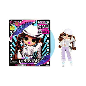 LOLTvCY  ObY tBMA l` t@bVh[ L.O.L. Surprise! OMG Remix Lonestar Fashion Doll with Extra Outfit and 25 Surprises Including Shoes, Hair Brush, Doll Stand, Magazine, and Record Player Package