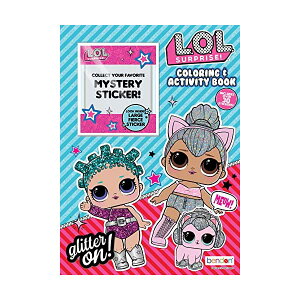 LOLTvCY  ObY tBMA l` t@bVh[ LOL Surprise 48 Page Coloring and Activity Book with Over 30 Stickers 49461, Multicolor
