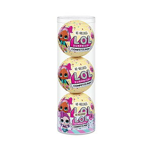 LOLTvCY 3Zbg  ObY tBMA l` t@bVh[ L.O.L. Surprise! Confetti Pop 3 Pack Showbaby 3 Re-Released Dolls Each with 9 Surpr