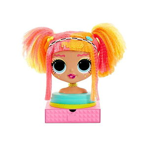 LOLTvCY X^COwbh wAAW wAX^C  ObY tBMA l` t@bVh[ L.O.L. Surprise O.M.G. Styling Head Neonlicious with Stick-On Hair for Endless Styles