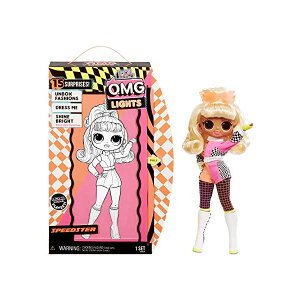 LOLTvCY Cg Xs[hX^[  u  ObY tBMA l` t@bVh[ L.O.L. Surprise! O.M.G. Lights Speedster Fashion Doll with 15 Surprises, Multicolor