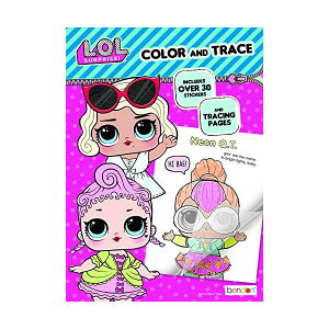 LOLTvCY  ObY tBMA l` t@bVh[ L.O.L. Surprise! Color & Trace Activity Book Bendon 42756,Multicolor