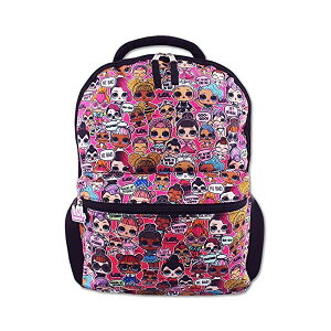 LOLTvCY bN obNpbN obO   ObY tBMA l` t@bVh[ L.O.L. Surprise! Dolls Girls 16" School Backpack (One Size, Black/Pink)
