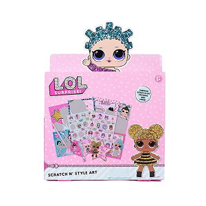 LOLTvCY  ObY tBMA l` t@bVh[ LOL Surprise Scratch Art by Horizon Group USA.DIY Craft Activity Kit Includes6 Scratch & Color Sheets,2 Scratch Art Shapes.2 Surprise Scratch Art Sticker Sheet., M
