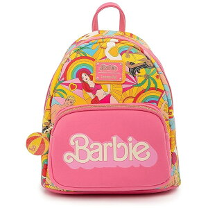 ���E���W�t���C �o�[�r�[ �t�@�� �C�� �U �T�� �~�j �o�b�N�p�b�N �s���N�}���` Loungefly Barbie Fun in the Sun Mini Backpack Pink-Multi