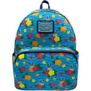 ���E���W�t���C×�|�P�����[�j�K���t�����[�����~�j�����b�N Loungefly x Pokemon Squirtle Flower All Over Print Mini Backpack