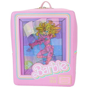 ���E���W�t���C �o�[�r�[ 65 ���NDoll Box �g���v�������`�L�����[�~�j�o�b�N�p�b�N |�o�[�r�[ �A�N�Z�T���[ �X�^���_�[�h Loungefly Barbie 65th Anniv. Doll Box Triple Lenticular Mini Backpack | Barbie Accessories St