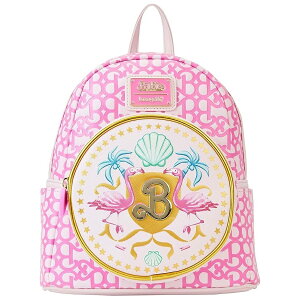 ���E���W�t���C �o�[�r�[ �U ���[�r�[ ���S �_�u���X�g���b�v �~�j �o�b�N�p�b�N Loungefly Barbie The Movie Logo Double Strap Mini Backpack