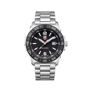 ~mbNX Luminox rv v EHb` lCr[V[Y AJCR ꕔ pVtBbN_Co[ Y jp ~^[ Luminox Men's Navy Seal Pacific Diver 3120 Series Silver Stainless Steel Oy