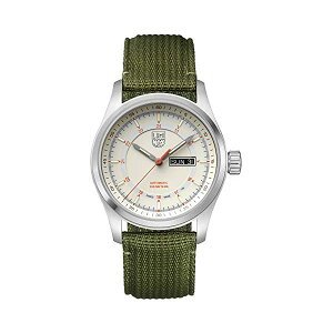 ���~�m�b�N�X Luminox �r���v ���v �E�H�b�` �A�^�J�} �t�B�[���h �I�[�g�}�`�b�N �����Y �j���p �~���^���[ Luminox Men's Watch Atacama Field Automatic 1907.NF: 44mm Stainless Steel Case Green Webbing Strap 200 M Water R