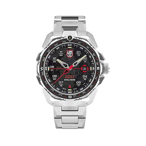 ���~�m�b�N�X Luminox �r���v ���v �E�H�b�` �A�C�X�T�[ �A�[�N�e�B�b�N �����Y Luminox ICE SAR Arctic Mens Wrist Watch 46mm Stainless Steel Case and Bracelet Silver Black (XL.1202): 200 M Water Resistant + Sapphire Crystal + Bi-Di
