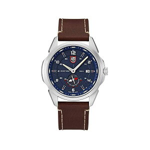 ルミノックス Luminox 腕時計 時計 ウォッチ アタカマ メンズ 男性用 ミリタリー Luminox Mens Watch Atacama Adventurer Blue Display Brown Leather Band (XL.1763/1760 Land Series): Silver Stainless Steel case 200 m Water Resistant 42