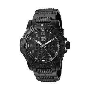 ���~�m�b�N�X Luminox �r���v ���v �E�H�b�` ���_���}���i�[ �����Y �j���p �~���^���[ Luminox Men's 'Modern Mariner' Swiss Quartz and Stainless-Steel-Plated Watch, Color:Black (Model: 6252.BO)
