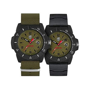 ~mbNX Luminox rv v EHb` lCr[V[Y AJCR ꕔ Y jp ~^[ Luminox Mens Watch Navy Seal Magnifying Glass XS.3617.Set: 45mm Green, Black Dial Webbing Green Strap Wate