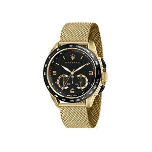 }ZeB rv R8873612010 Y jp EHb` v ANZT[ ObY [ԏj v[g MASERATI Men's TRAGUARDO Quartz Stainless-Steel Strap, Gold, 22 Casual Watch (Model: R8873612010)