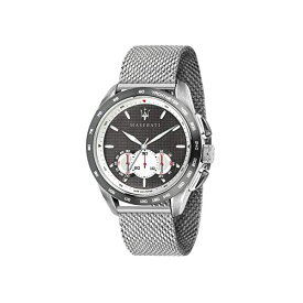 マセラティ 腕時計 R8873612008 メンズ 男性用 ウォッチ 時計 アクセサリー グッズ 納車祝い プレゼント MASERATI Men's TRAGUARDO Quartz Stainless-Steel Strap, Silver, 22 Casual Watch (Model: R8873612008)