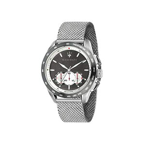 }ZeB rv R8873612008 Y jp EHb` v ANZT[ ObY [ԏj v[g MASERATI Men's TRAGUARDO Quartz Stainless-Steel Strap, Silver, 22 Casual Watch (Model: R8873612008)