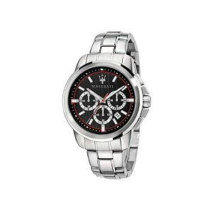 }ZeB rv R8873621009 Y jp EHb` v ANZT[ ObY [ԏj v[g MASERATI Men's SUCCESSO Quartz Stainless-Steel Strap, Silver, 20 Casual Watch (Model: R8873621009)