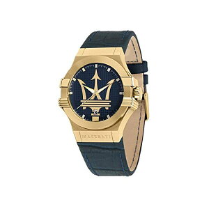 }ZeB rv R8851108035 Y jp EHb` v ANZT[ ObY [ԏj v[g Maserati Men's Potenza R8851108035 Blue Leather Quartz Fashion Watch