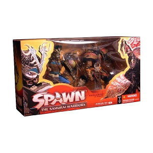 �}�N�t�@�[�����g�C�Y �X�|�[�� �A�N�V�����t�B�M���A �_�C�L���X�g McFarlane Toys Spawn The Samurai Warriors Exclusive 2-Pack Boxed Set