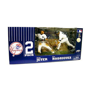 �}�N�t�@�[���� �g�C�Y MLB ���W���[���[�O �x�[�X�{�[�� �僊�[�O �A�N�V���� �t�B�M���A �_�C�L���X�g McFarlane Toys MLB Sports Picks Exclusive New York Yankees Defensive Action Figure 2-Pack (Derek Jeter, Alex Rodrig