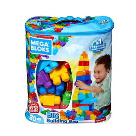 メガブロック ブロック おもちゃ 知育玩具 お誕生日プレゼント Mega Bloks 80-Piece Big Building Bag, Classic