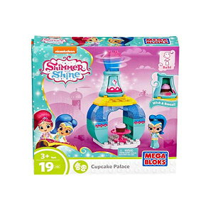 ���K�u���b�N �V�}�[�ƃV���C�� �u���b�N �������� �m��ߋ� ���a�����v���[���g Mega Bloks Shimmer and Shine Genie Palace Bottle Shine Sweet Treats Building Set
