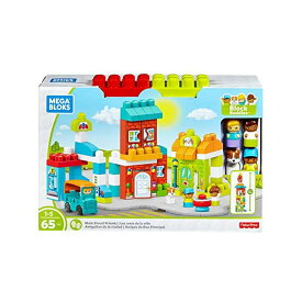 メガブロック ブロック おもちゃ 知育玩具 お誕生日プレゼント Mega Bloks Block Buddies Main Street Friends Playset