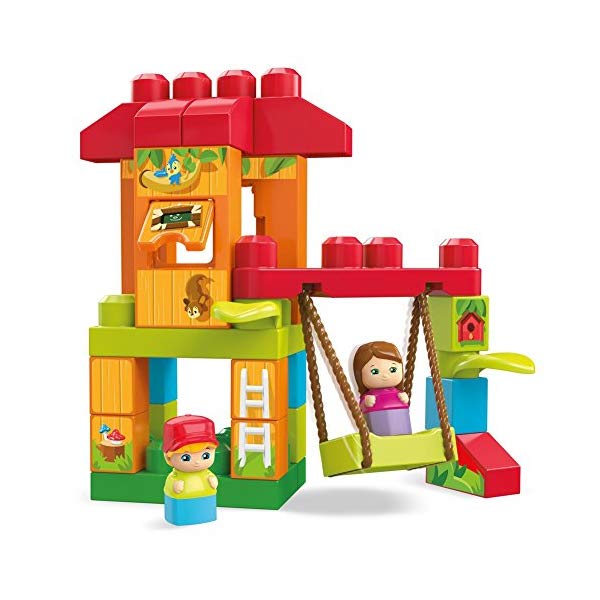 品質満点！ Bloks Mega お誕生日プレゼント 知育玩具 おもちゃ ブロック メガブロック Spin Set Building Adventures Treehouse Play & セット