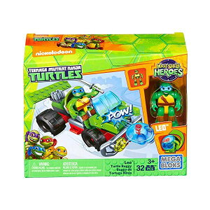 ���K�u���b�N ���K�R���X�g���b�N�X �^�[�g���Y Mega Construx Teenage Mutant Ninja Turtles Half-Shell Heroes Leo Turtle Buggy