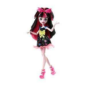 �����X�^�[�n�C �h���L�����[�� �h�[�� �l�` �t�B�M���A �����ւ� �������� �O�b�Y Monster High Electrified Hair-Raising Ghouls Draculaura Doll