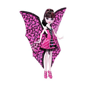 �����X�^�[�n�C �h���L�����[�� �h�[�� �l�` �t�B�M���A �����ւ� �������� �O�b�Y Monster High Ghoul-to-Bat Transformation Draculaura Doll