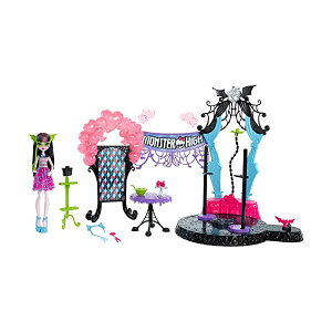�����X�^�[�n�C �v���C�Z�b�g �h�[�� �l�` �t�B�M���A �����ւ� �������� �O�b�Y Monster High Welcome to Monster High Dance the Fright Away Playset