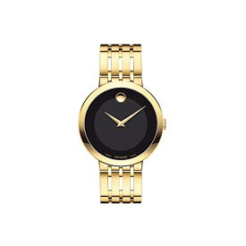 モバード MOVADO 腕時計 ウォッチ 時計 メンズ 男性用 ミュージアム ドット Movado Men's Esperanza Yellow Gold Watch with a Concave Dot Museum Dial Gold/Black (Model 607059)