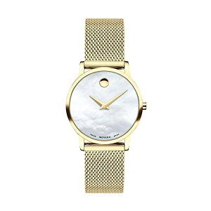 o[h MOVADO rv EHb` v fB[X p ~[WA NVbN uXbg Movado Ladies' Museum Classic Mother-of-Pearl Dial Gold-Tone Mesh Bracelet Watch 0607351