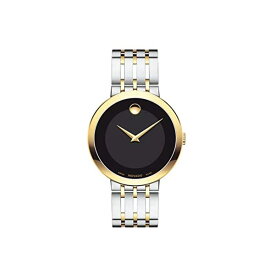 モバード MOVADO 腕時計 ウォッチ 時計 メンズ 男性用 ミュージアム ドット Movado Men's Esperanza Two Tone Watch with Concave Dot Museum Dial Silver/Gold/Black (Model 607058)