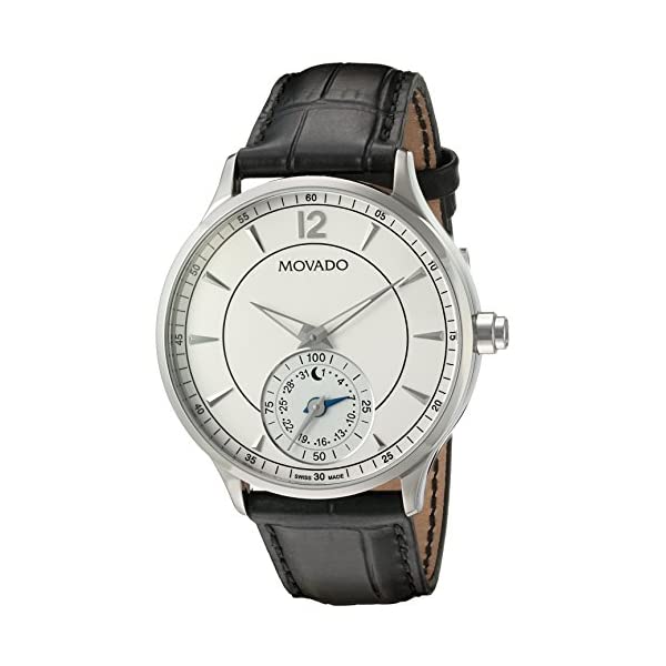 モバード MOVADO 腕時計 ウォッチ 時計 メンズ 男性用 ステンレス スチール Movado Men's Swiss Quartz  Stainless Steel and Leather Watch Color:Black (Model: 0660007) | i-selection