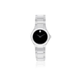 モバード MOVADO 腕時計 ウォッチ 時計 レディース 女性用 クラシック ステンレス スチール Movado Women's 606334 Classic Silver/Black Stainless Steel Watch