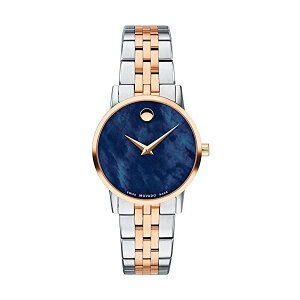 o[h MOVADO rv EHb` v fB[X p ~[WA NVbN Movado Museum Classic Blue Mother of Pearl Dial Two-Tone Ladies Watch 0607268