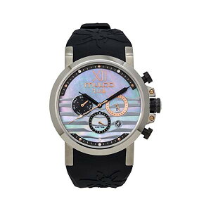 �}���R �r���v MULCO MW3-17290-021 ���f�B�[�X �����p �E�H�b�` Mulco Lush Bee Quartz Multifunctional Movement Women's Watch | Premium Mother of Pearl and Swarovski Sundial Display with Rose Gold Accents | Silicone Watch Band | Water Resista