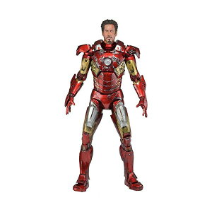 ACA} AFW[Y XP[[Y R[h tBMA l` lJ NECA Avengers Battle Damaged Iron Man Action Figure, 1/4 Scale