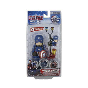 LveAJ VrEH[ tBMA l` MtgZbg lJ NECA Marvel Captain America "Civil War" - Limited Edition Gift Set (Scalers, HUBSNAPS, Body Knocker, Earbuds)