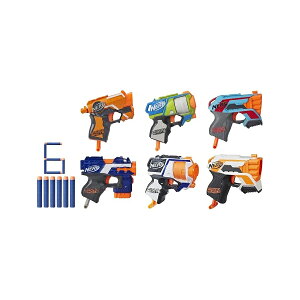 NERF MicroShots 6 �u���X�^�[�o���h�� �~�j�_�[�c���˃G���[�g�u���X�^�[ 6 �ƌ����G���[�g�_�[�c 6 �� �q�� �e�B�[�� ��l (����) 1.73 x 16.5 x 10.98 �C���` NERF MicroShots 6-Blaster Bundle 6 Mini Dart-Firing E
