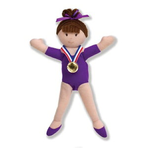 �m�[�X�A�����J���x�A North American Bear Company Girls on The Move Gymnast Brunette Finger Puppet �ʂ������ �x�r�[ �g�C