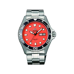IGg rv I[g}`bN  Y jp ORIENT FAA02006M9 v EHb` Orient Ray Raven II Automatic Orange Dial Mens Watch FAA02006M9