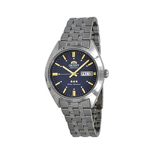 �I���G���g �r���v �X���[�X�^�[ 3�X�^�[ �I�[�g�}�`�b�N �������� �����Y �j���p ORIENT RA-AB0E08L ���v �E�H�b�` Orient RA-AB0E08L Men's 3 Star Stainless Steel Blue Dial Day Date Automatic Watch