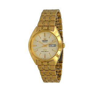 IGg rv X[X^[ 3X^[ I[g}`bN  Y jp ORIENT RA-AB0E12R v EHb` Orient RA-AB0E04G Men's 3 Star Gold Tone Stainless Steel Gold Dial Day Date Automatic Watch