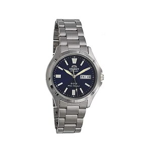 IGg rv X[X^[ 3X^[ I[g}`bN  Y jp ORIENT RA-AB0F09L v EHb` Orient RA-AB0F09L Men's Stainless Steel 3 Star Blue Dial Luminous Index Day Date Automatic Watch